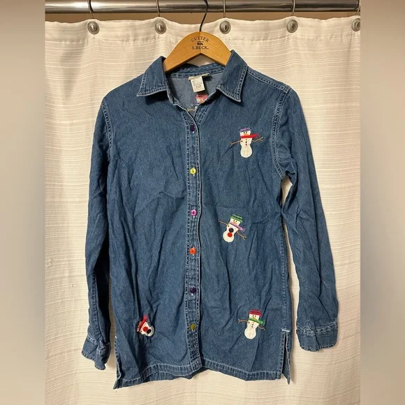 Coldwater creek denim hot sale shirt